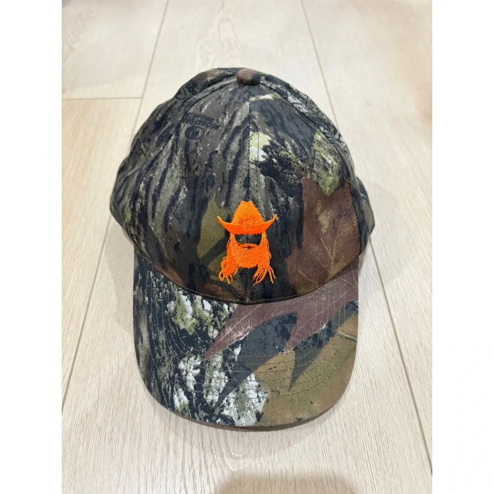 Outdoor Cap Mossy Oak Camo Baseball Hat Orange Bearded Cowboy Embroidery Mens
